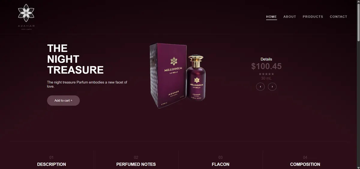 Azahar Perfumes online boutique