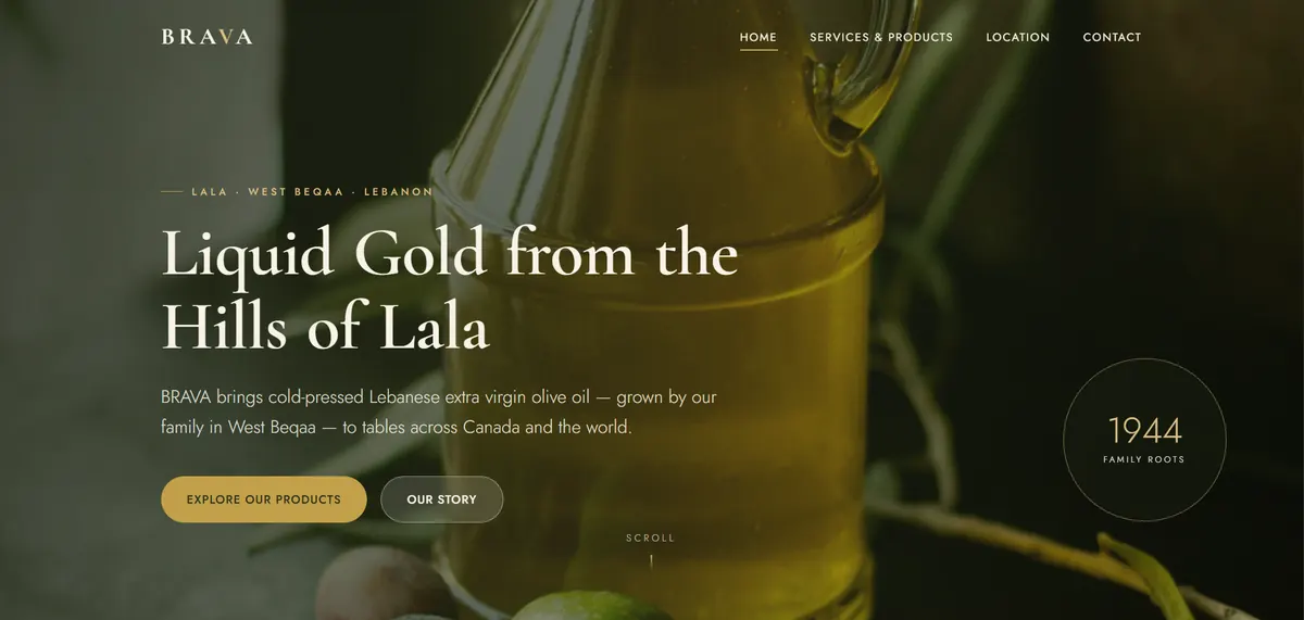 Brava online storefront